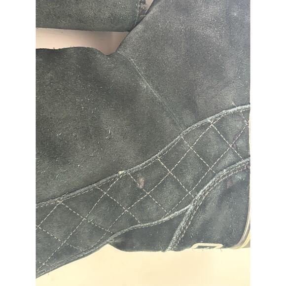 Sorel Womens Size 8.5 NL1975-011 Waterproof Sherpa Lined Winter Boot Black Suede - Picture 9 of 15